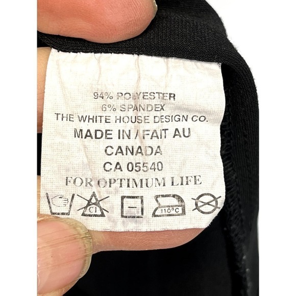 Sympli Black 3/4 Sleeve Polyester Blend Boat Neck Top SZ 10 - Picture 7 of 7